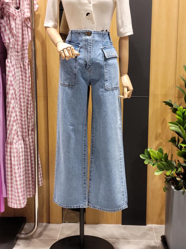 에고이스트 스트레이트 카고 데님 팬츠 EN3JP702