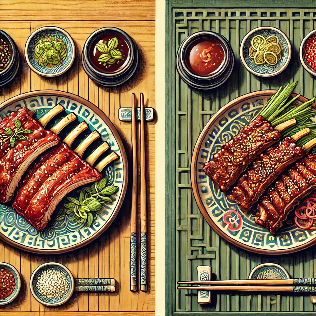 돼지갈비와 LA갈비의 차이점과 레시피