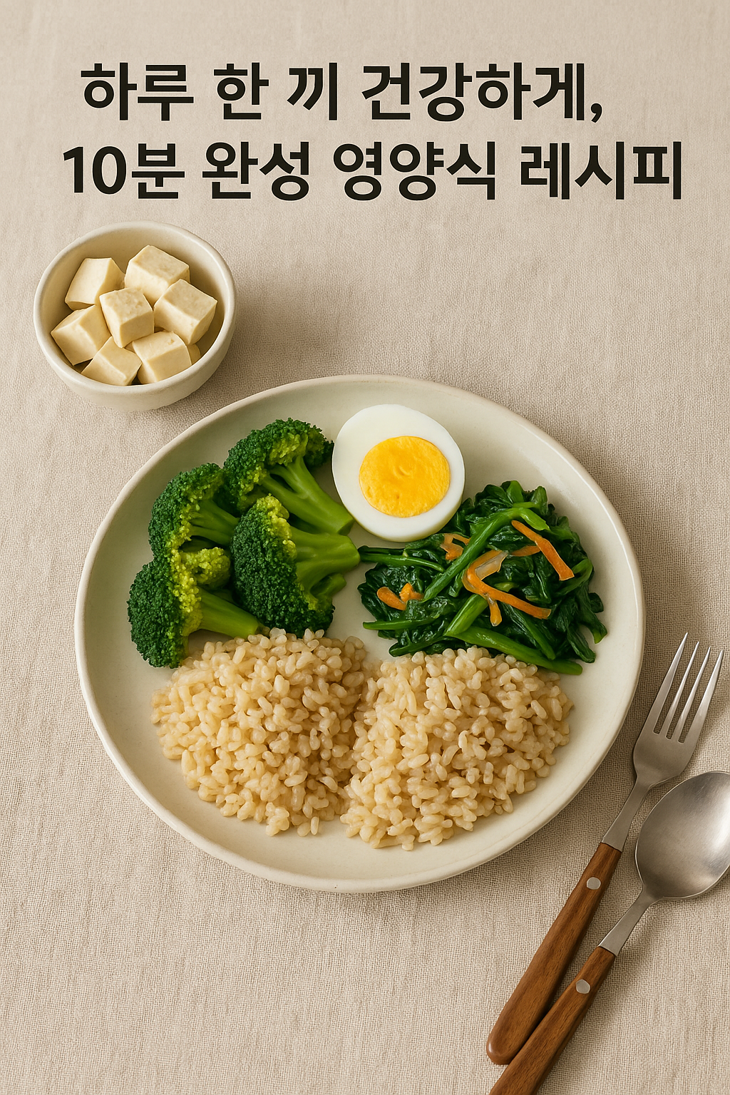 하루 한 끼 건강하게, 10분 완성 영양식 레시피
