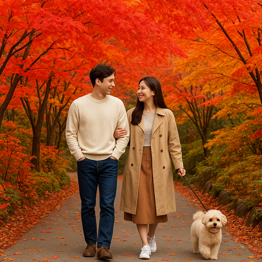 🍁 단풍이 쏟아지는 길, 화담숲 가을 풍경에 취하다(=2025)