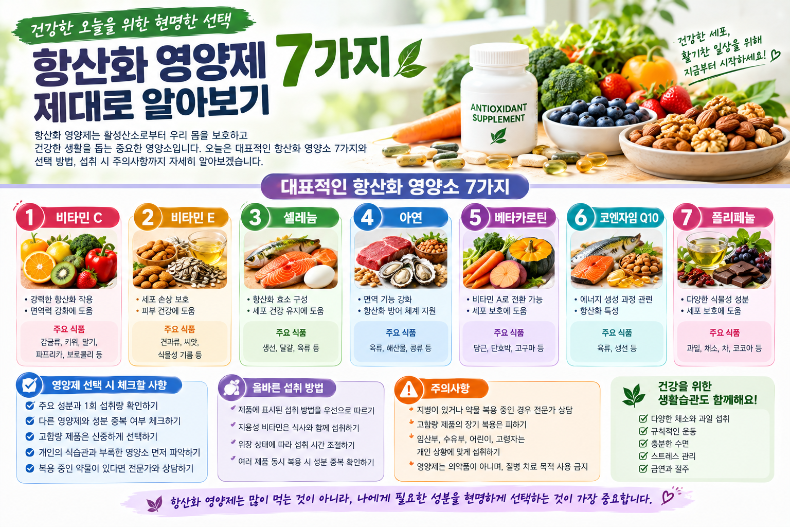 항산화 영양제 7가지 관련 자료