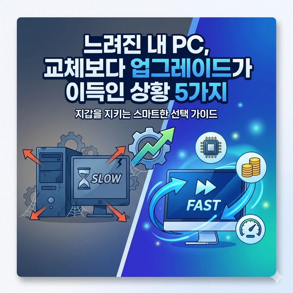 느려진 내 PC, 교체보다 업그레이드가 이득인 상황 5가지