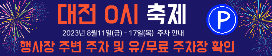 대전 0시 축제 : 주차