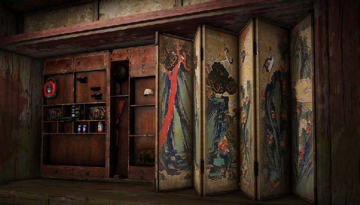 비밀의 방 문이 열리는 이미지