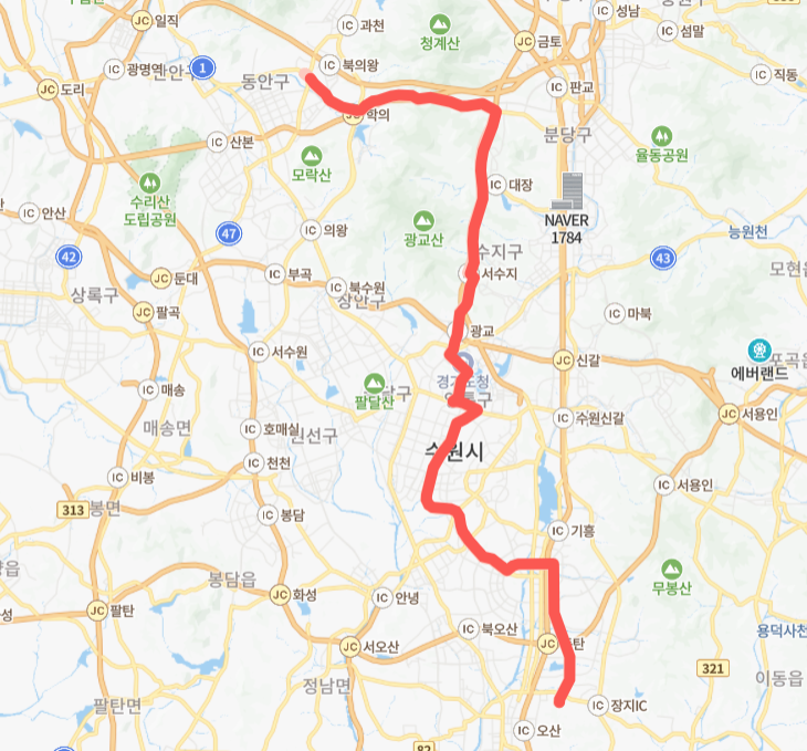 수원-안양-용인-의왕-화성-7200번-버스-노선-지도