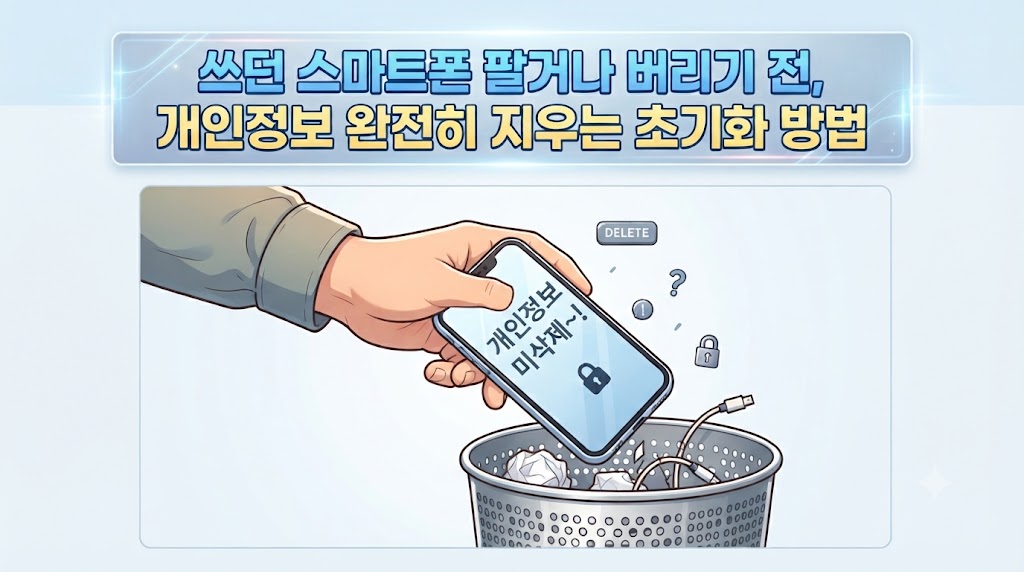 쓰던 스마트폰 팔거나 버리기 전, 개인정보 완전히 지우는 초기화 방법