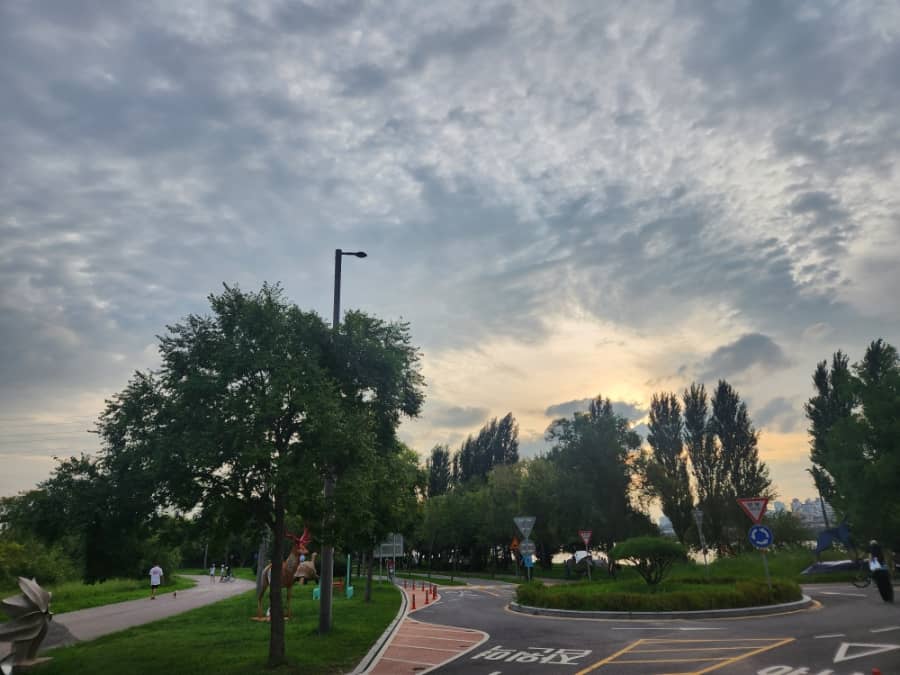 잠원 한강수영장 야간