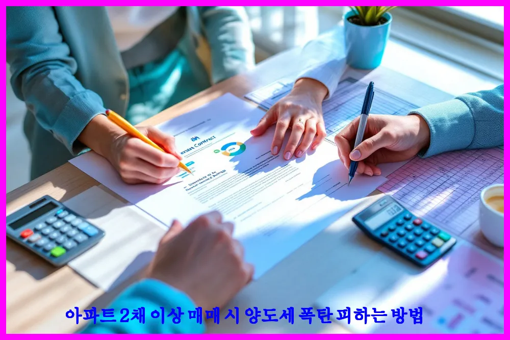 아파트 2채 이상 매매 시 양도세 폭탄 피하는 방법