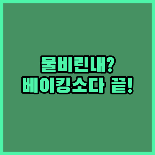 겨울철 젖병소독기 물비린내 없애는 베..