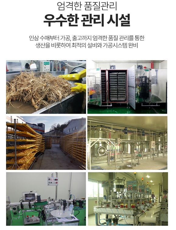 식품 생산 공정을 설명하는 사진