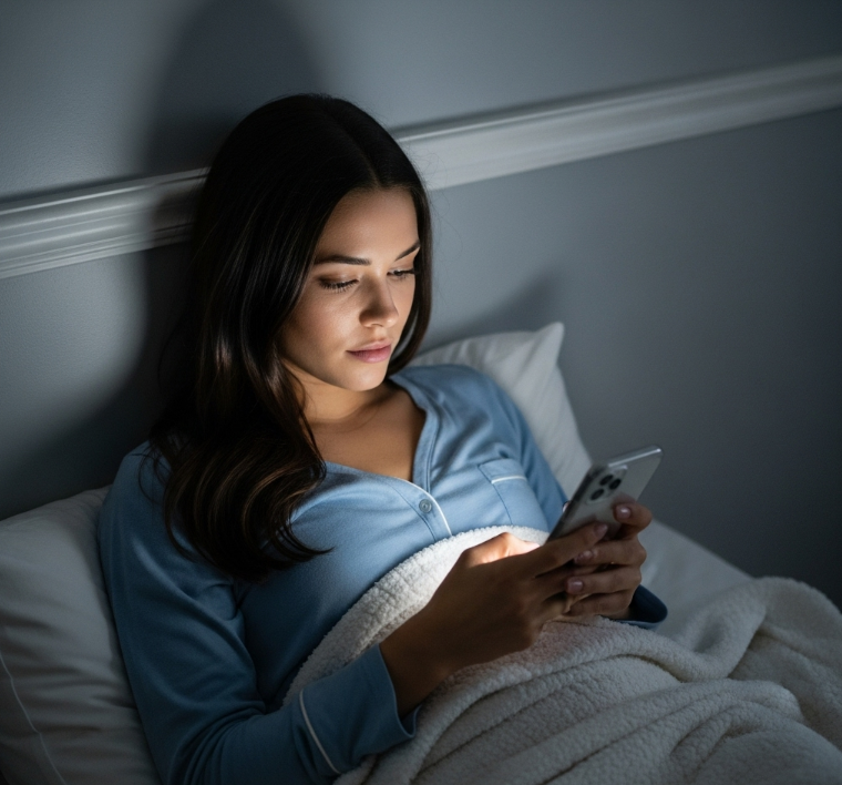 취침 전 블루라이트 차단