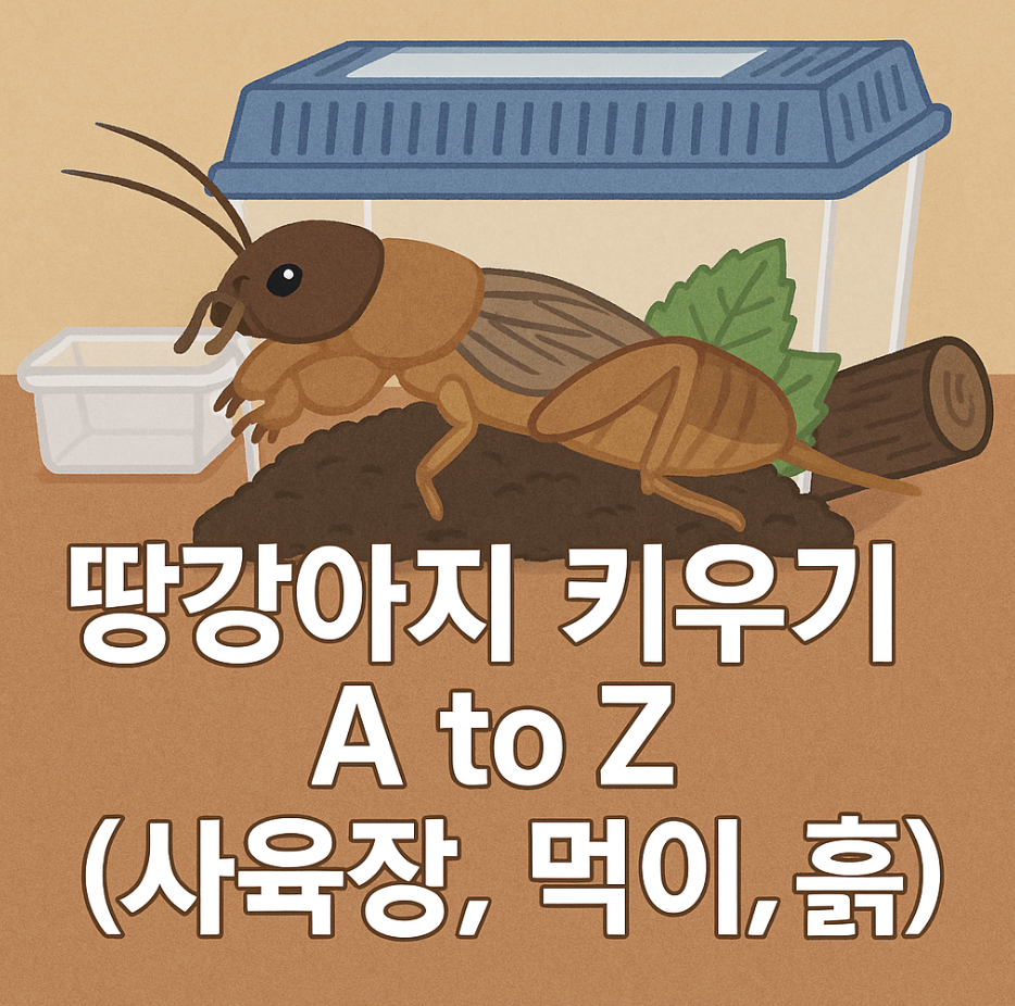 땅강아지 키우기 A to Z (사육장, 먹이, 흙)