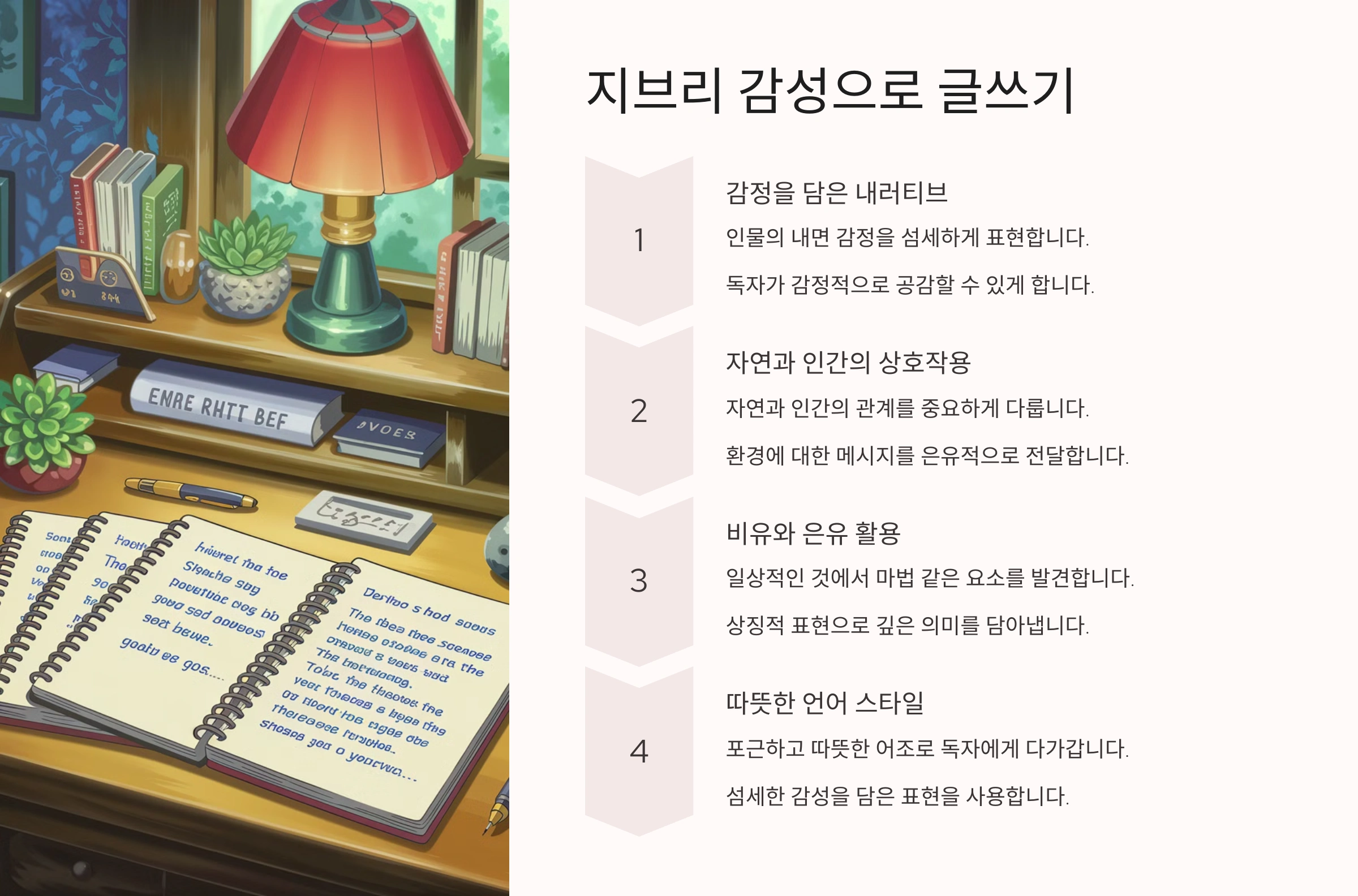 지브리 감성으로 글쓰기
