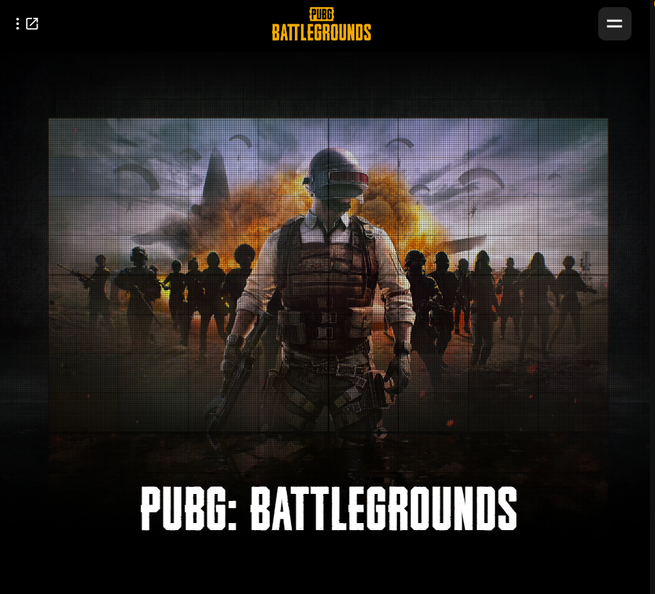 배틀 그라운드 공식 홈페이지