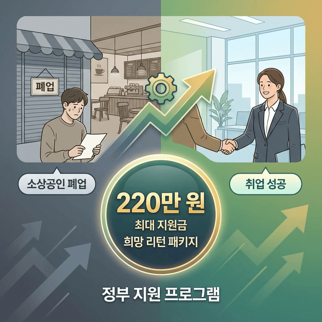 희망리턴패키지-폐업-소상공인-취업-지원-신청-이미지