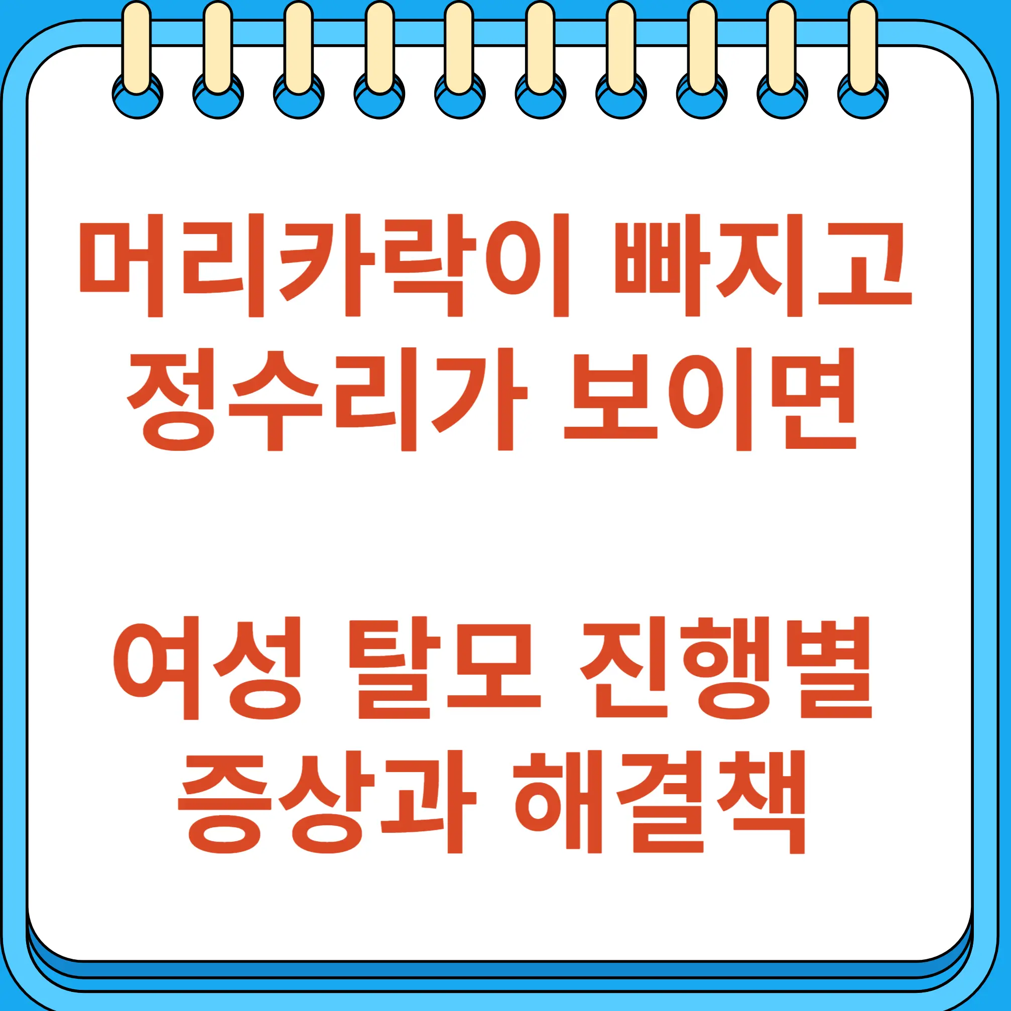 머리카락이 빠지고 정수리가 보이면 여성 탈모 진행별 증상과 해결책