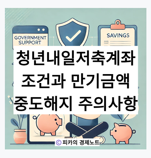 청년내일저축계좌: 조건, 만기, 중도해지, 신청기간 및 방법