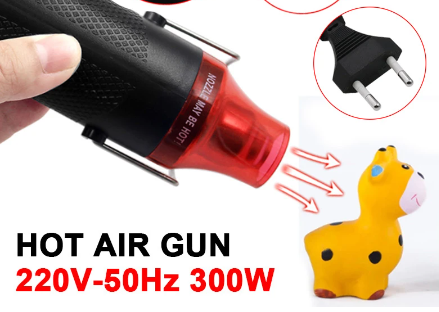 히터건으로-기린인형을-가열함