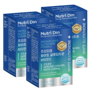 뉴트리딘 프리미엄 화이트 글루타치온 비타민C 3개입 60정&#44; 3개