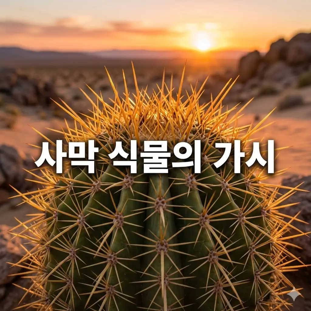 사막 식물은 왜 잎보다 가시가 많은 걸까요