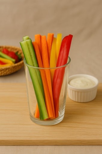 당뇨 아침식사(혈당스파이크,식단순서,내장지방)-야채스틱사진