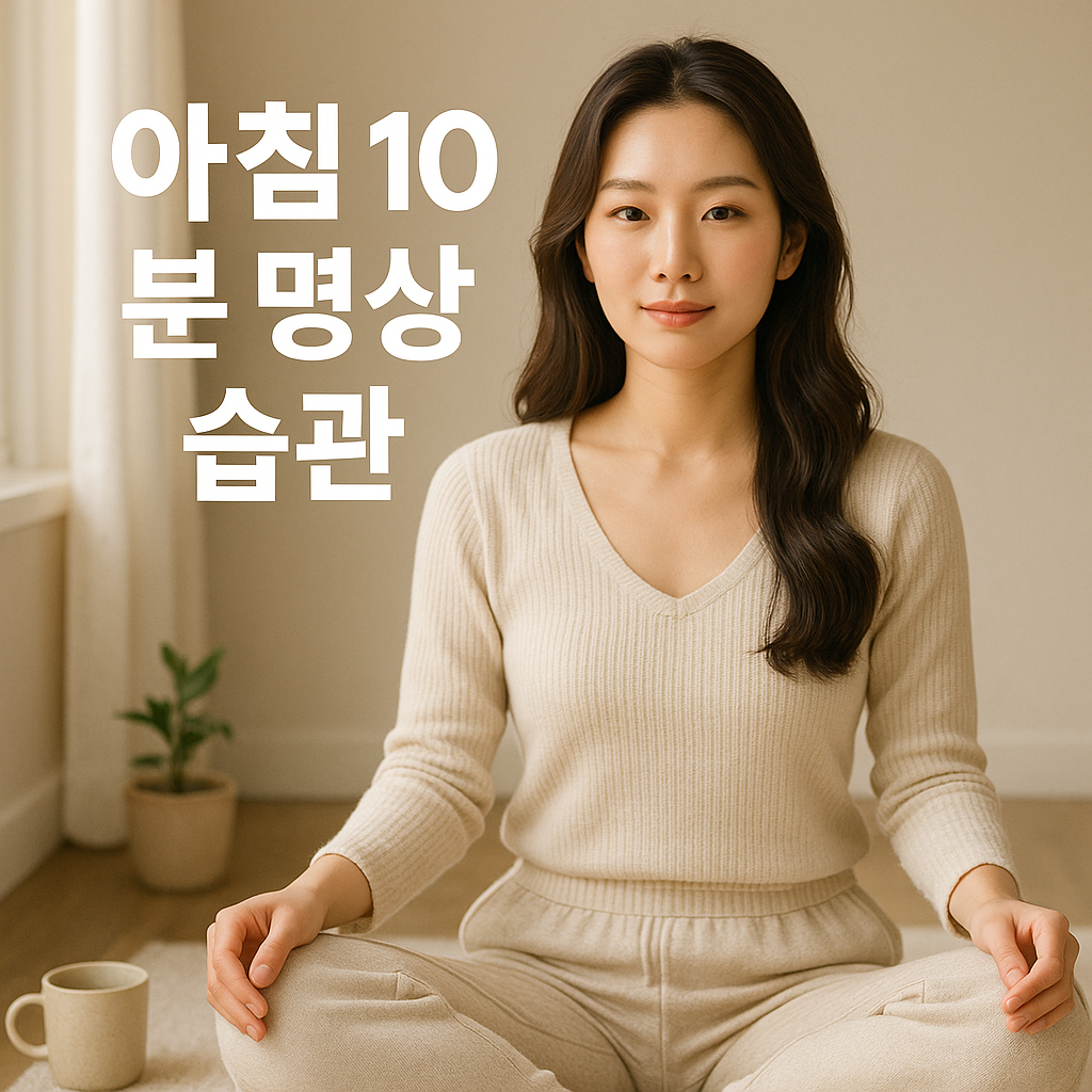 아침 10분 명상 습관, 불안 줄이는 루틴