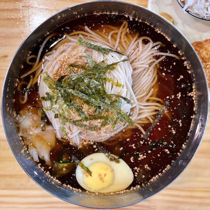 백반기행 안재모 편 물 막국수 비빔막국수 들기름막국수 온면 소고기 편채 고양 원당 맛집 소개