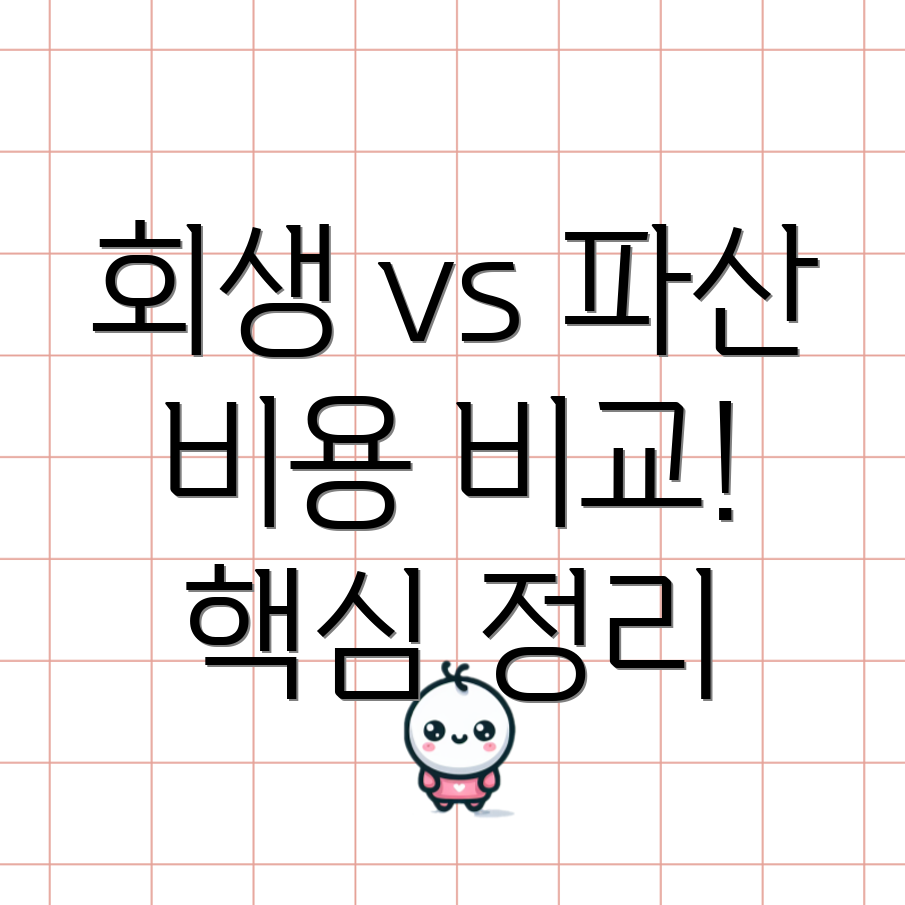 개인회생과 파산 비용 차이