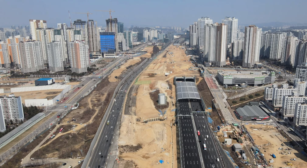 경부동탄터널 현재 상황 - 개통만 남은듯.