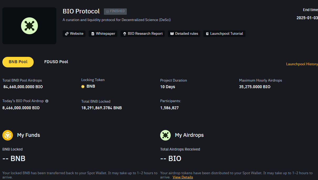 런치풀 BIO 토큰 관련 이미지