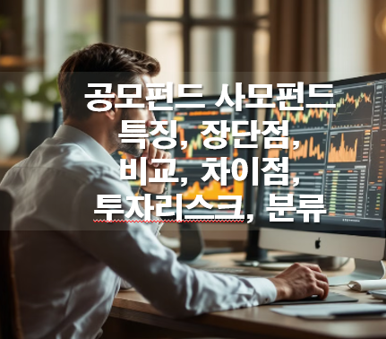 공모펀드 사모펀드 특징, 장단점, 비교, 차이점, 투자리스크, 분류