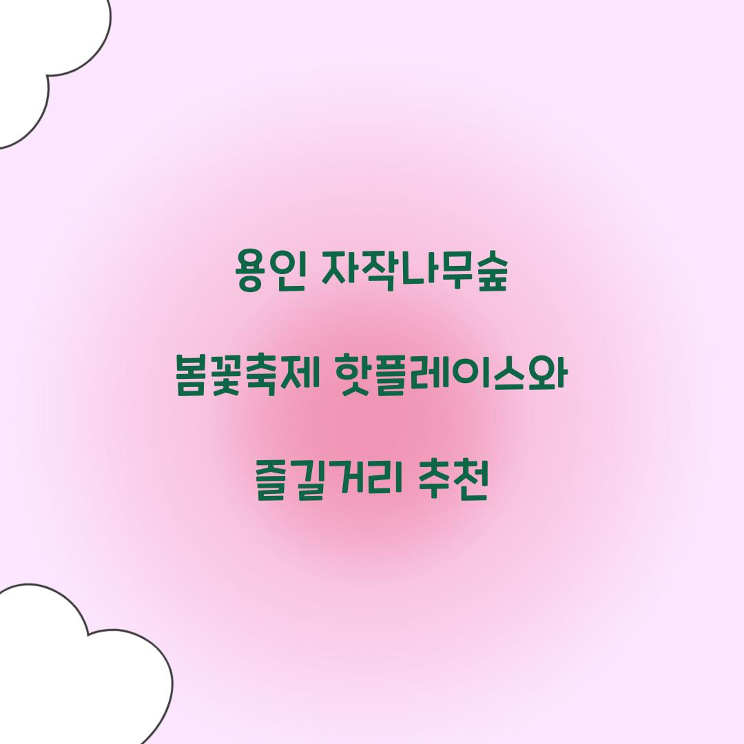 용인 자작나무숲 봄꽃축제