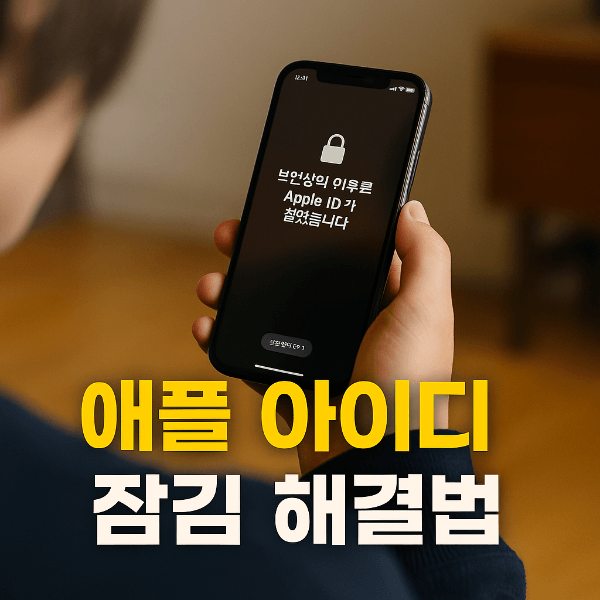 애플 아이디 계정 잠김 해결법 썸네일