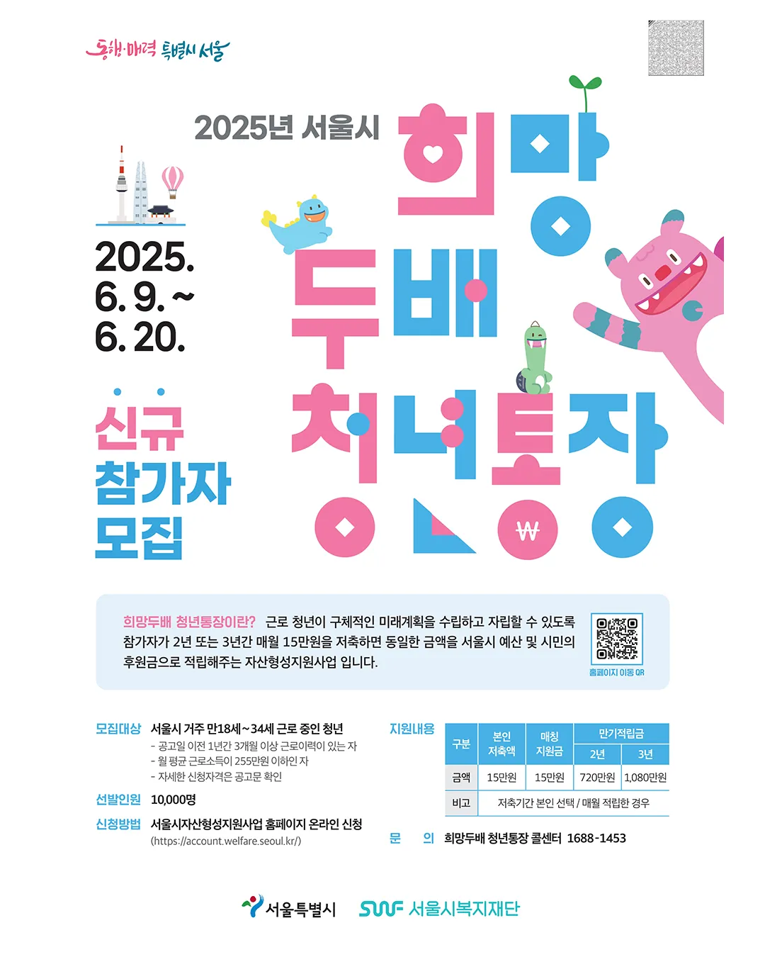 2025 서울 희망두배 청년통장 신청안내