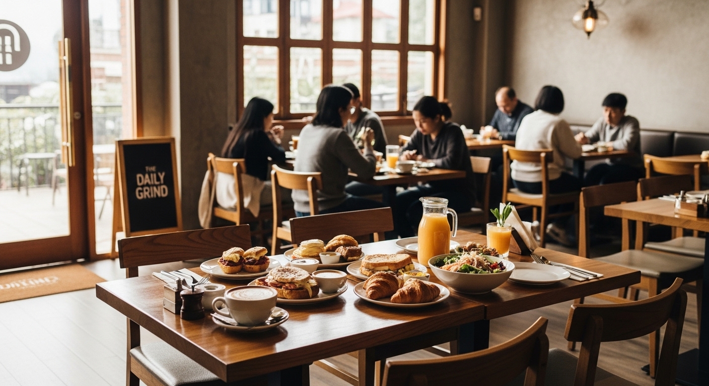 고급 브런치 식사