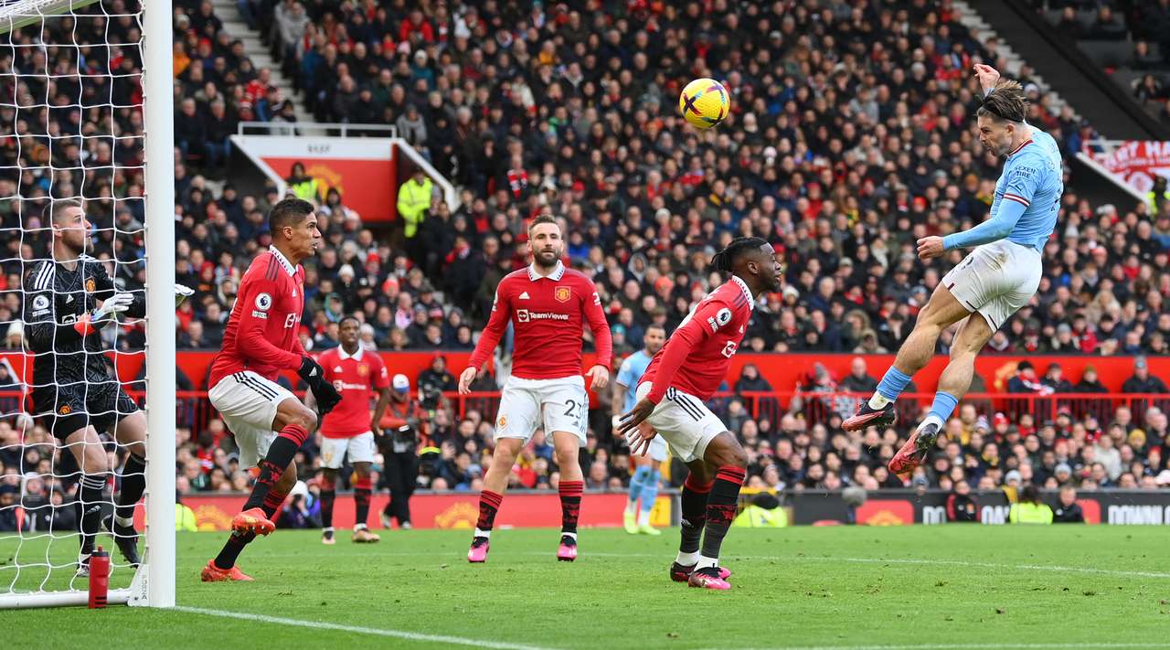 맨시티 잭 그릴리쉬 선제골 장면