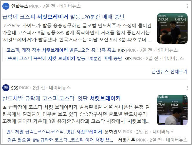 서킷브레이커 뜻
