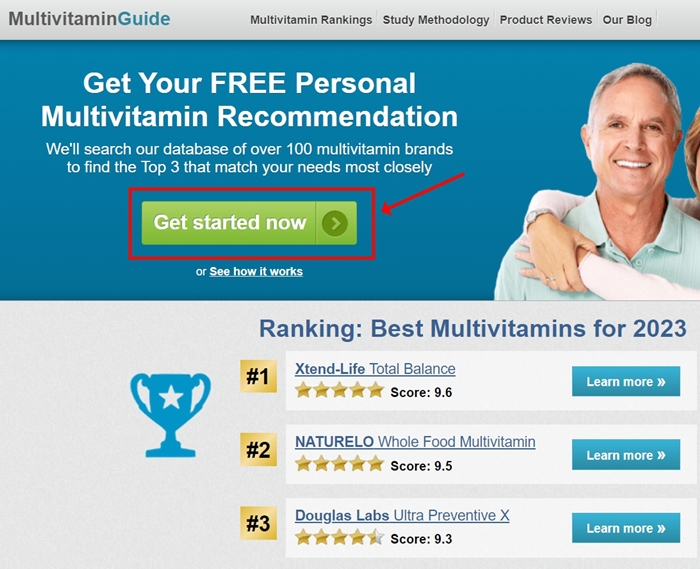 종합 비타민 추천 목록 확인하기