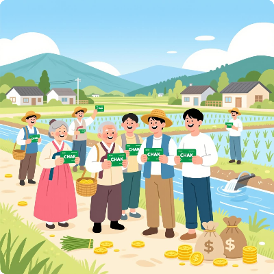 남해군 농어촌 기본소득 착카드 이미지