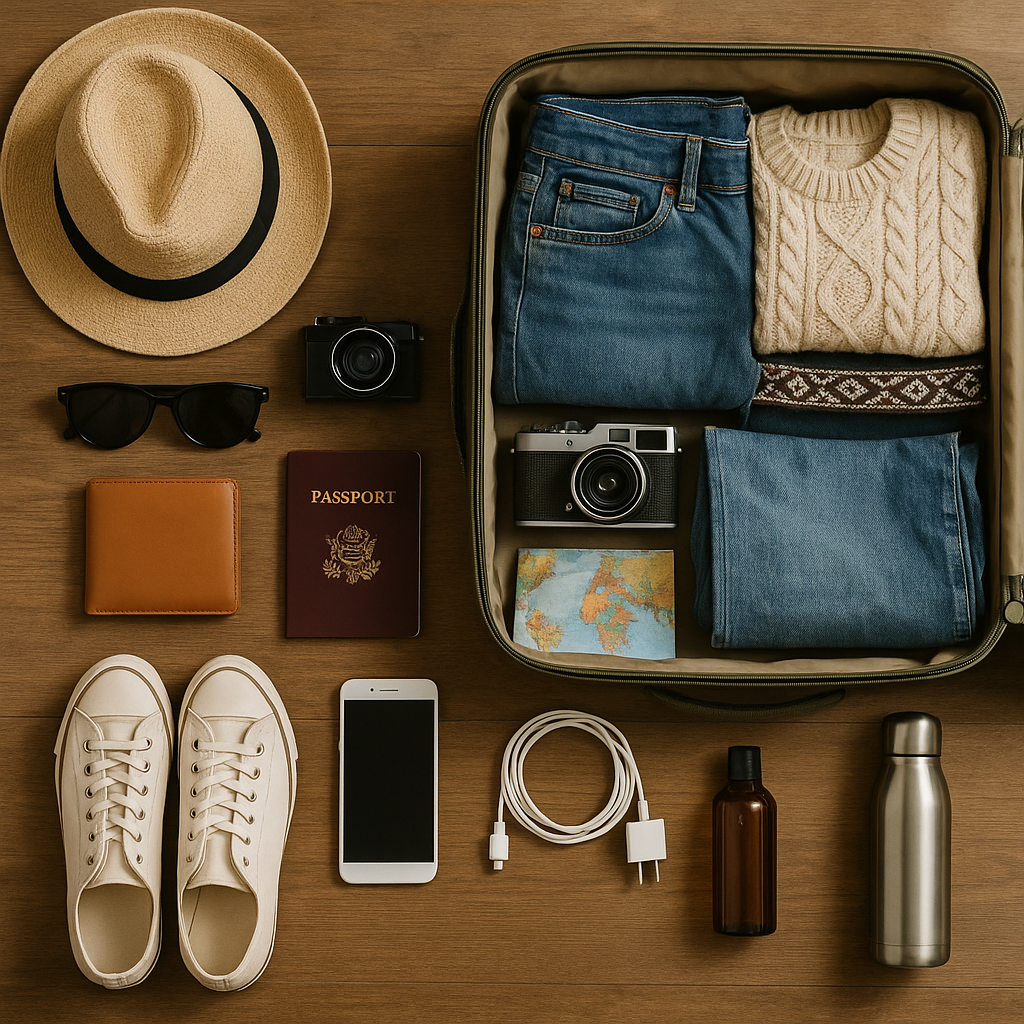 해외여행 짐싸기 사진