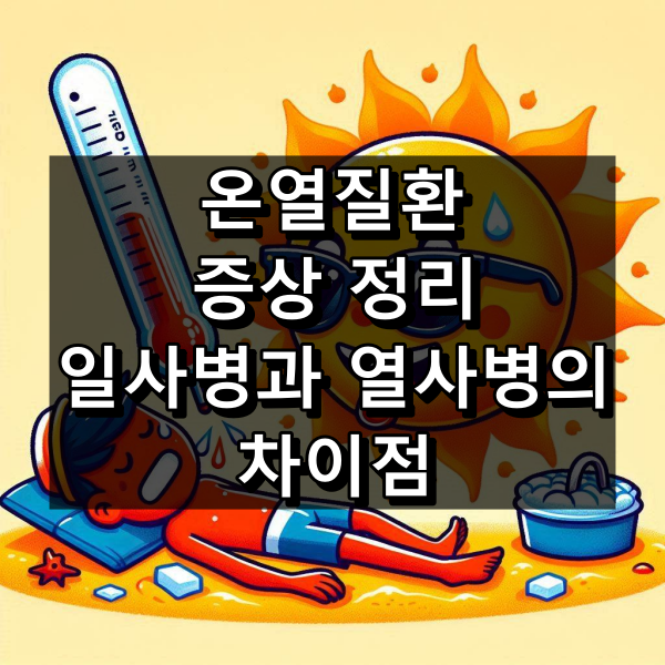 온열질환 증상 정리: 일사병과 열사병의 차이점