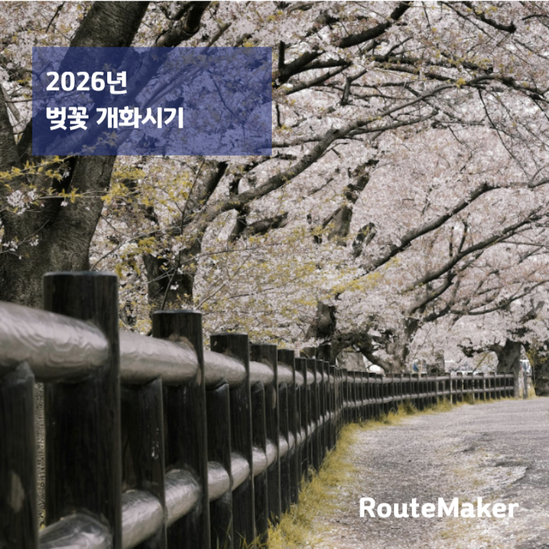 2026 벚꽃 개화시기 및 일정