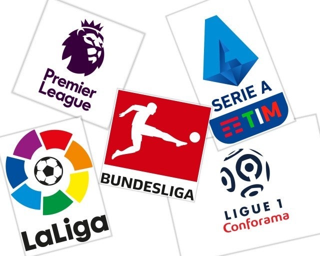 세계 축구 5대 리그 안내 사진