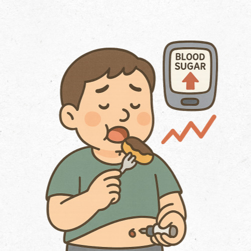 예방 가능한 당뇨병 경고 메시지 이미지