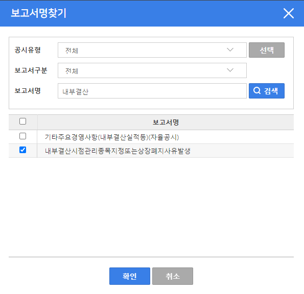 상장폐지 위험