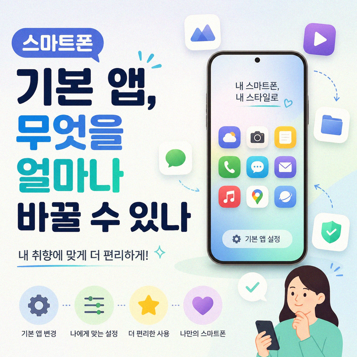 스마트폰 기본 앱, 원하는 것으로 바꾸는 방법