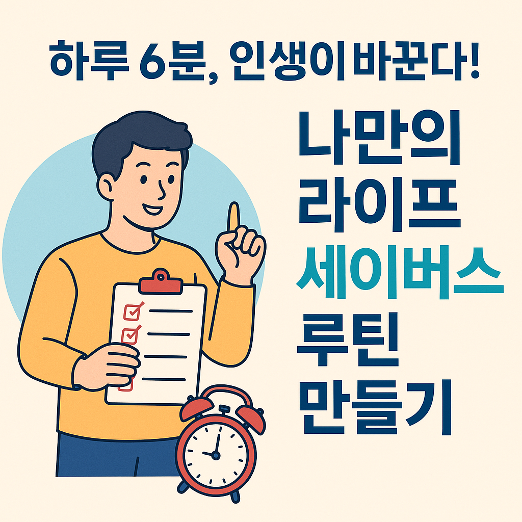 하루 6분 인생을 바꿀, 나만의 라이프 세이버스 루틴 만들기