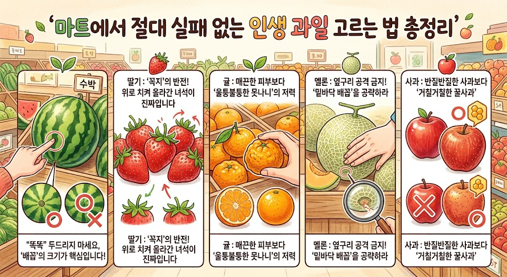 마트에서 절대 실패 없는 '인생 과일' 고르는 법 총정리