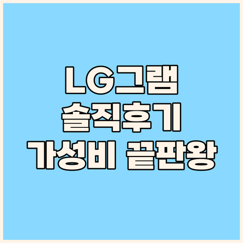 LG 그램 2023년형 15인치 노트..