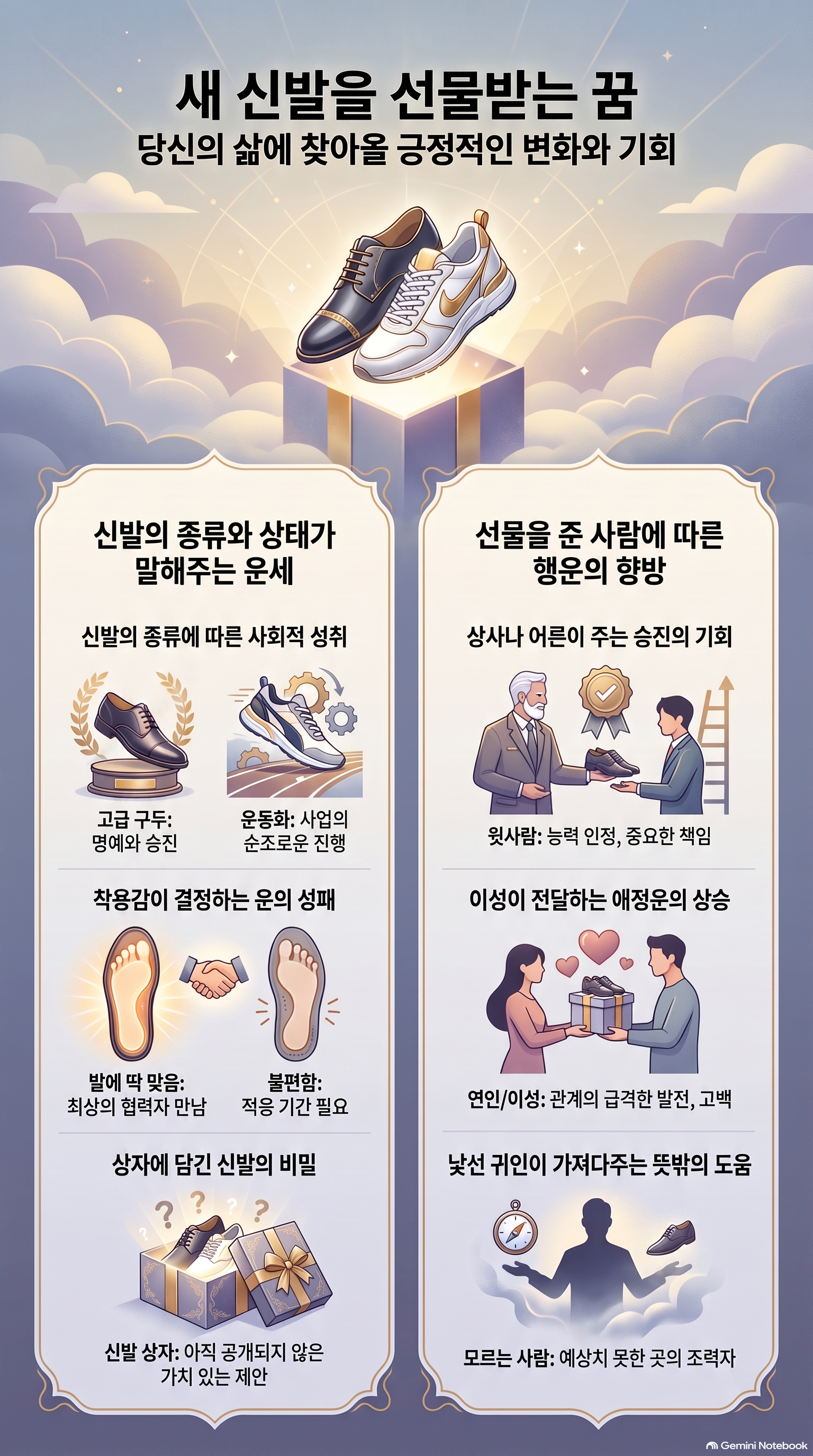 새 신발을 선물받는 꿈